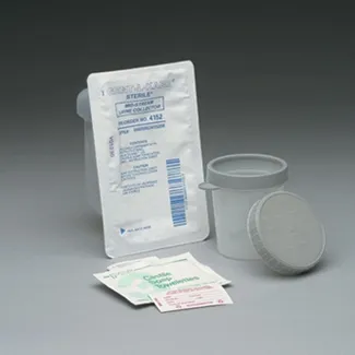 Medegen Medical - 4152A - Mid-Stream Catch Kit Includes: Tab Ring, Specimen Container & Label, Package Tray, & (3) BZK Soap Antiseptic Towelettes, & Instructions, Sterile