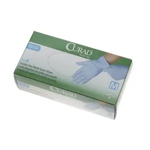 Curad - Medline - CUR9314 - CUR9317H - Non-Sterile Powder-Free Nitrile Exam Glove Curad - Medline Powder-free