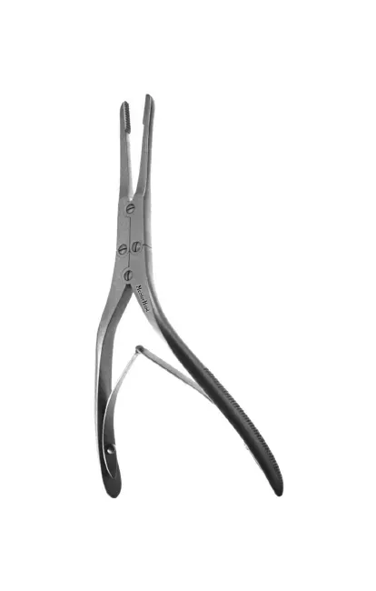 Integra Lifesciences - MeisterHand - MH20-552 - Septum Morselizer Forceps Meisterhand Rubin 8 Inch Length Or Grade German Stainless Steel Nonsterile Nonlocking Plier Handle With Spring Straight Deeply Serrated Jaws