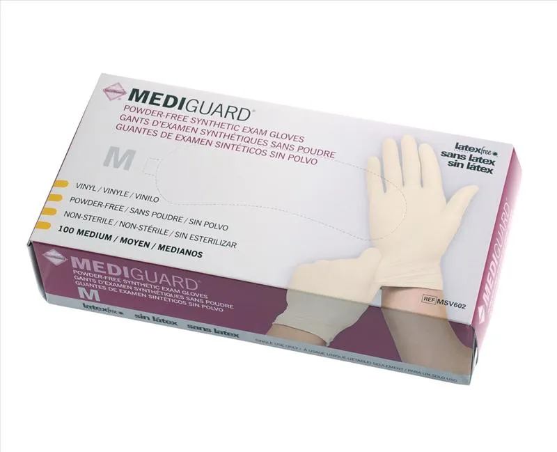 MediGuard - Medline - MSV602 - Synthetic Exam Gloves,medium