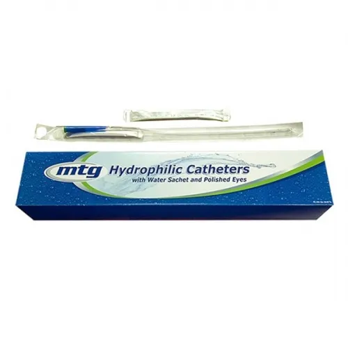 Hr Pharmaceuticals - MTG Catheters - 81616 -  MTG Hydrophilic Coude Tip Catheter, 16 Fr, 16" Vinyl Catheter with Sterile Water Sachet and Handling Sleeve