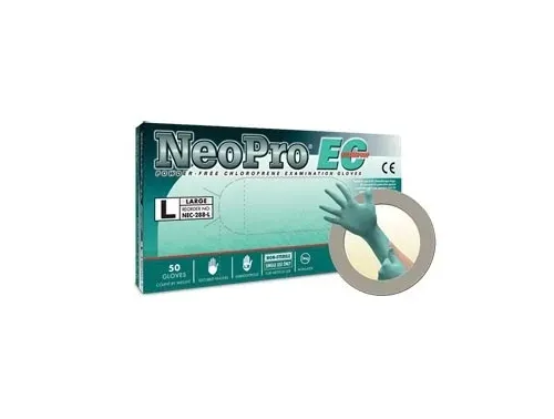 Microflex - From: NEC-288-L To: NEC-288-XXL - Exam Gloves, PF Chloroprene, Latex Free, Extended Cuff & Textured Fingers, (For Sales in US Only)
