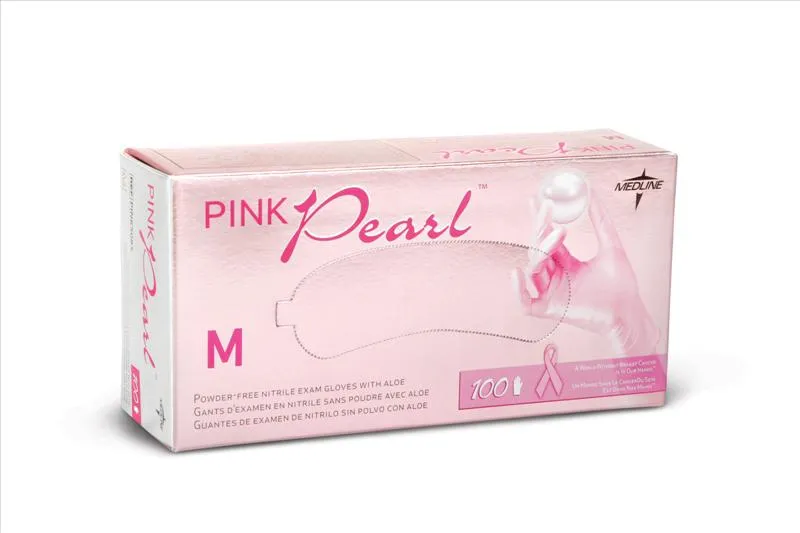 Generation Pink - Medline From: PINK5083 To: PINK5087H - Pearl Nitrile Exam Gloves