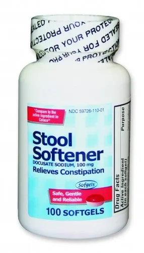 Pl Developments - 01PLD10024 - Stool Softner Softgel 100 mg,