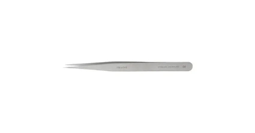 Integra Lifesciences - Padgett - PM-4749 - Micro Forceps Padgett Jeweler 5-1/4 Inch Length Surgical Grade Stainless Steel Nonsterile Nonlocking Thumb Handle Straight Fine Pointed