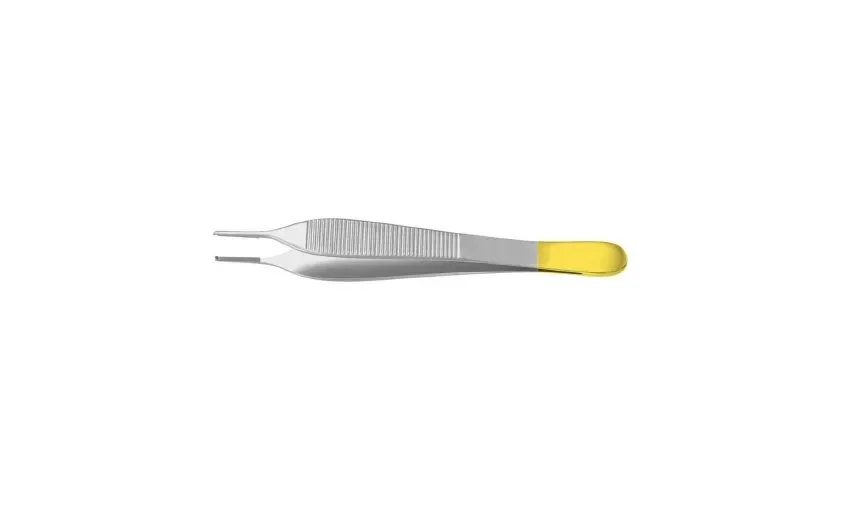 Integra Lifesciences - Padgett - PM-2503 -  Tissue Forceps  Horton Adson 4 3/4 Inch Length Surgical Grade Stainless Steel / Tungsten Carbide NonSterile NonLocking Thumb Handle Straight Cross Serrated Tips with 1 X 2 Teeth and Tying Platform