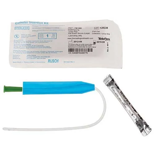 Teleflex - FloCath QUICK - 221400140 -  Intermittent Catheter Tray FloCath Quick Closed System / Straight 14 Fr. Without Balloon Hydrophilic Coated Silicone