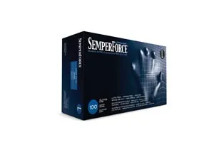 Sempermed USA - BKNF104 - Exam Glove, Nitrile, Large, Black, 100/bx, 10 bx/cs