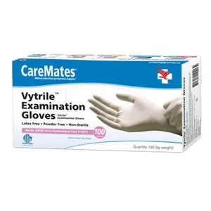 Shepard Medical Products - CareMates - 10413020 - CareMates Vytrile Powder-Free Disposable Examination Gloves, Large, Latex-free