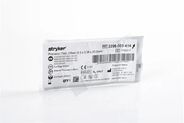 Stryker - 2296-003-414 - STRYKER  PRESCISION THIN OFFSET 5.5 X 0.38 X 25.0 MM