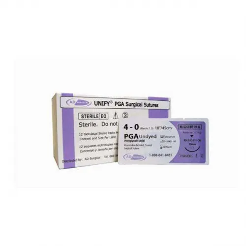 Surgical Specialties - From: G310N To: G393N - Polyglycolic Acid Suture Braided, Taper Point, 1/2 Circle