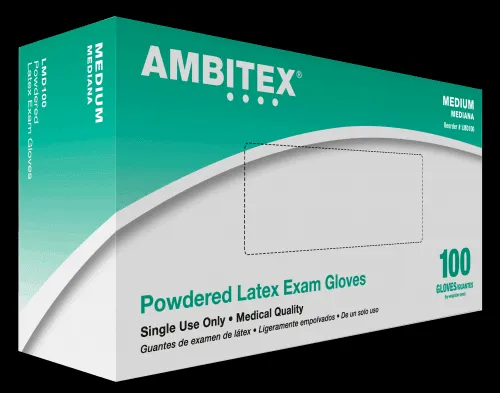 Ambitex - Tradex International - LLG100 - LXL100 - Non-Sterile Lightly Powdered Latex Glove X-Large