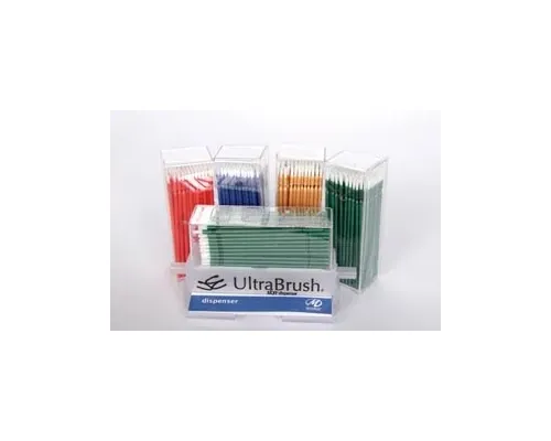 Microbrush - U1D - Bristle Brush Applicators 1.0 Dispenser Kit, Fine Size, Blue, 1 Dispenser + 1 Refill Cartridge of 100 Applicators