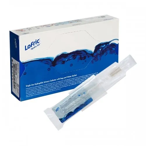 Wellspect Healthcare - LoFric Hydro-Kit - From: 4251240 To: 9871240 - LoFric Hydro Kit Lo fric hydro coude 16" 16 french with bag and water