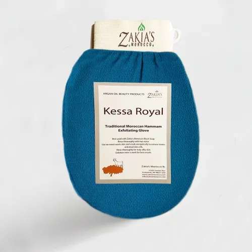 Zakias Morocco - From: KESSA_03_B2 To: KESSA_03_B4 - The Original Kessa Hammam Scrubbing Glove Teal
