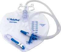 Reliamed - ND2000H - Drainage Bag 2000cc Vented With Double Hanger